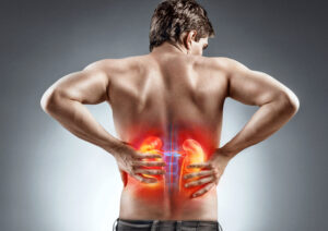 Kidneys,Pain.,Man,Holding,His,Back.,Medical,Concept.