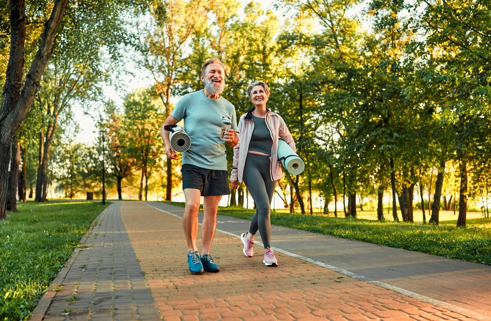 Couple after lifestyle changes for Peripheral Vascular Disease health in Port Jefferson Station, NY